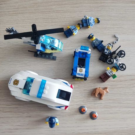 LEGO City policja zestawy 60239, 30367 i inne figurki
