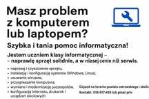 Informatyk | Naprawa komputerów | Dojazd Ostów Wlkp i okolice