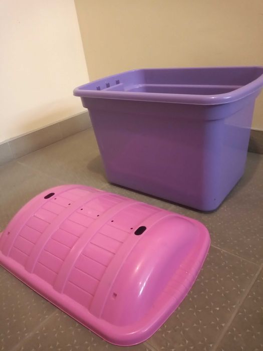 Plastikowa skrzynka, skrzynia na zabawki 55 l
