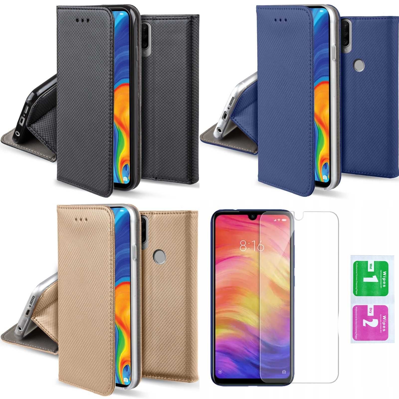 Etui Smart Magnet do Huawei P30 Lite + Szkło Hartowane