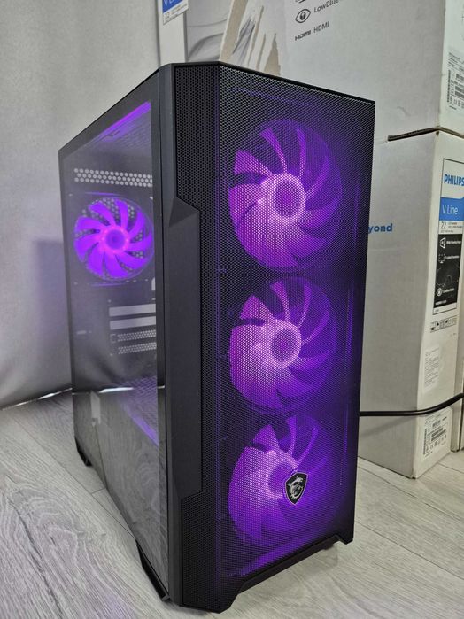 ATX корпус MSI ARGB (4x120mm FAN) з класним продувом