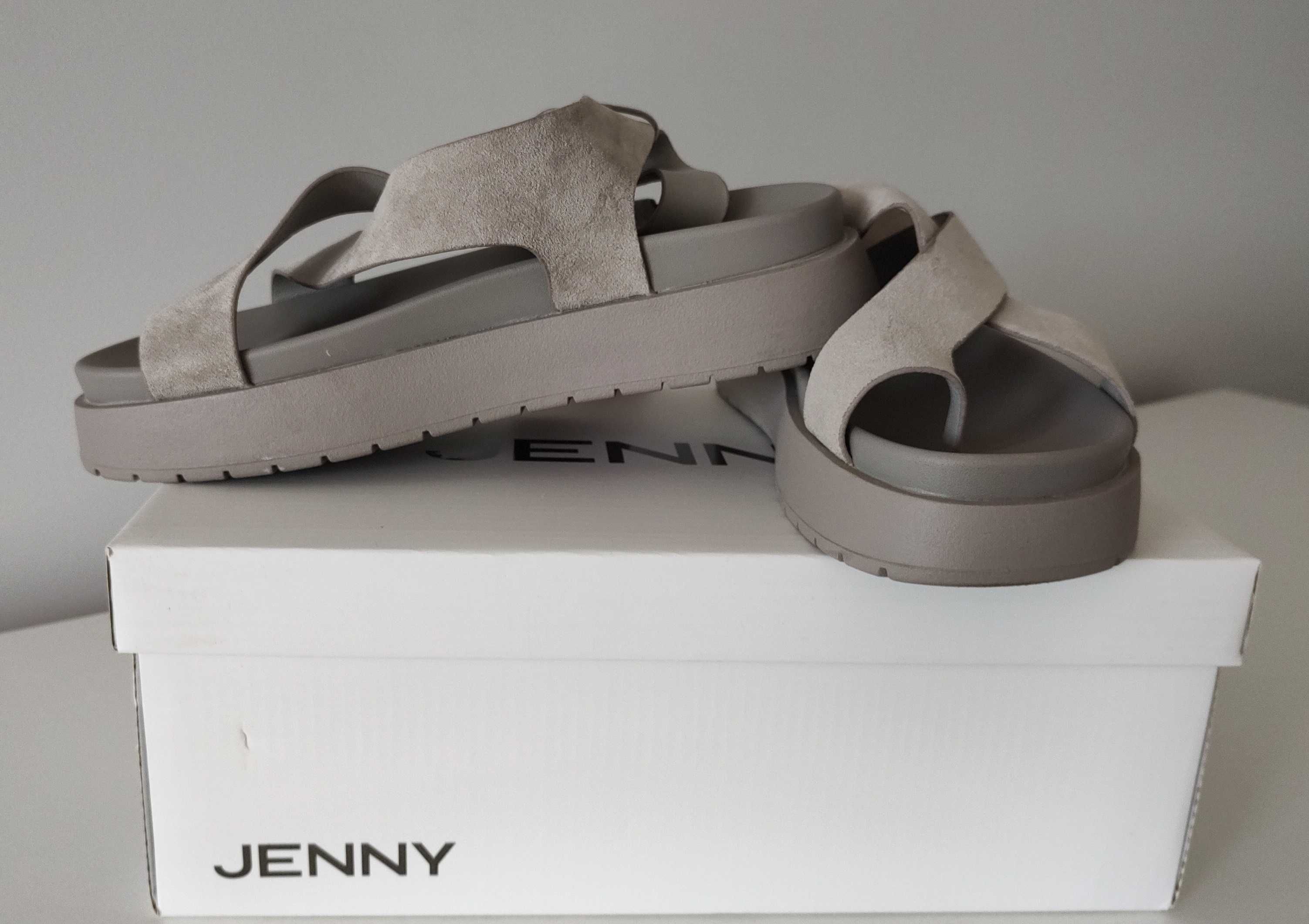 Sprzedam sandały CCC Jenny, kolor grey frey, rozm 37, nowe, faktura,