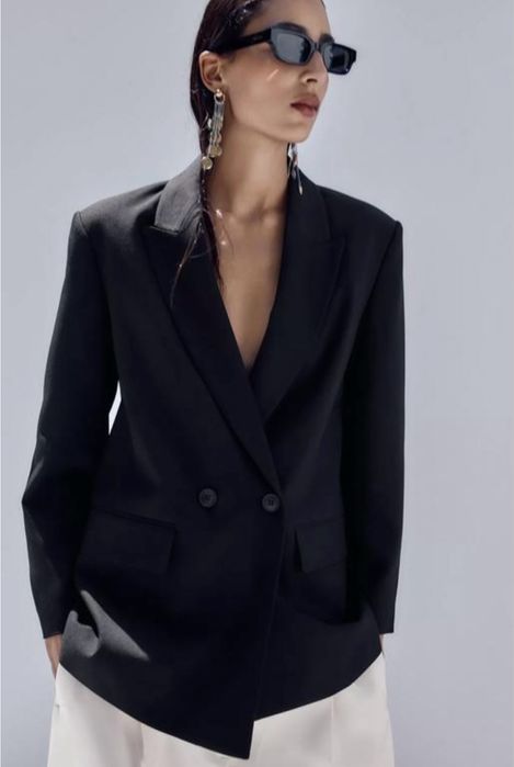 Піджак чорний zara xs