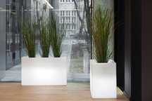 Vaso plastico com luz