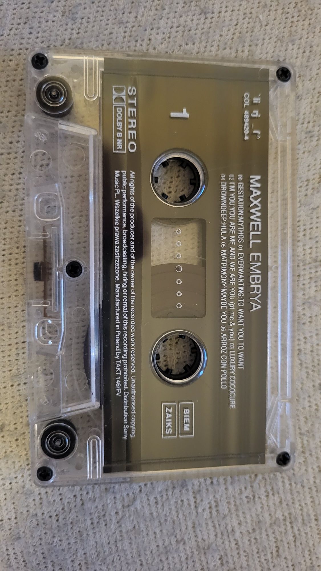 Maxwell Embrya kaseta magnetofonowa