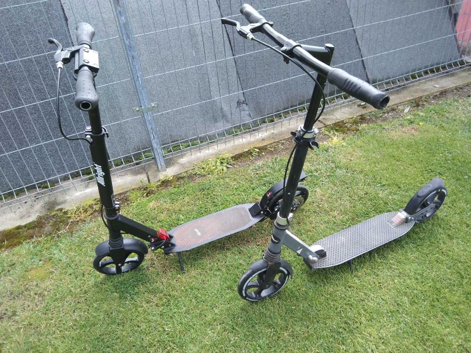 Hulajnoga  miejska aluminiowa z amortyzatorami  przód i tył duże koła