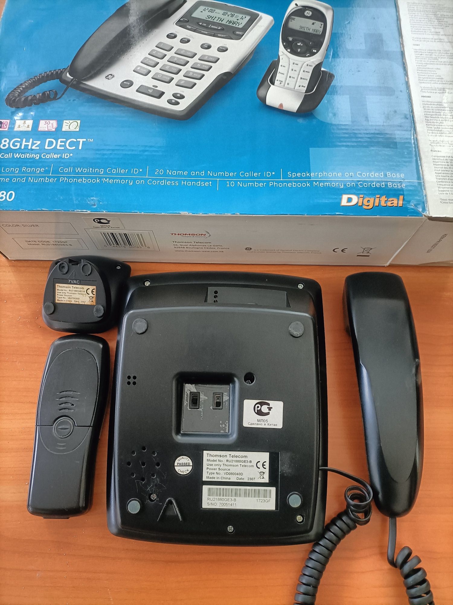 Радиотелефон Thomson Telecom DECT General Electric 21880