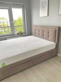 łóżko dwuosobowe z Szufladami z pojemnikam 160x200 + materac