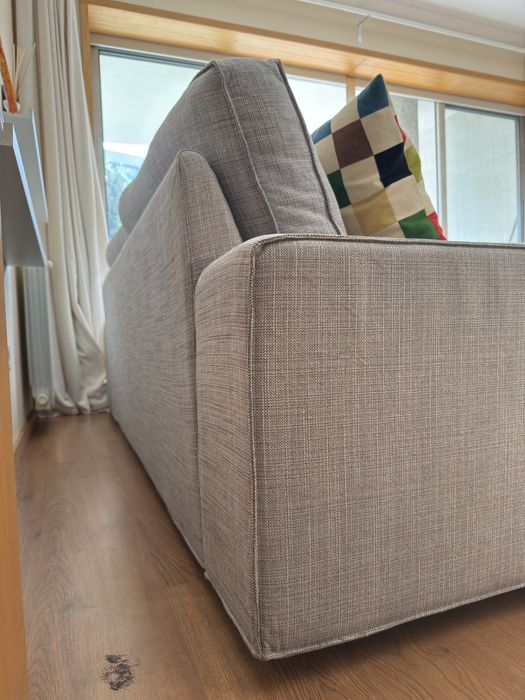 Sofá 3 lugares Kivik Ikea + Repousa Pés