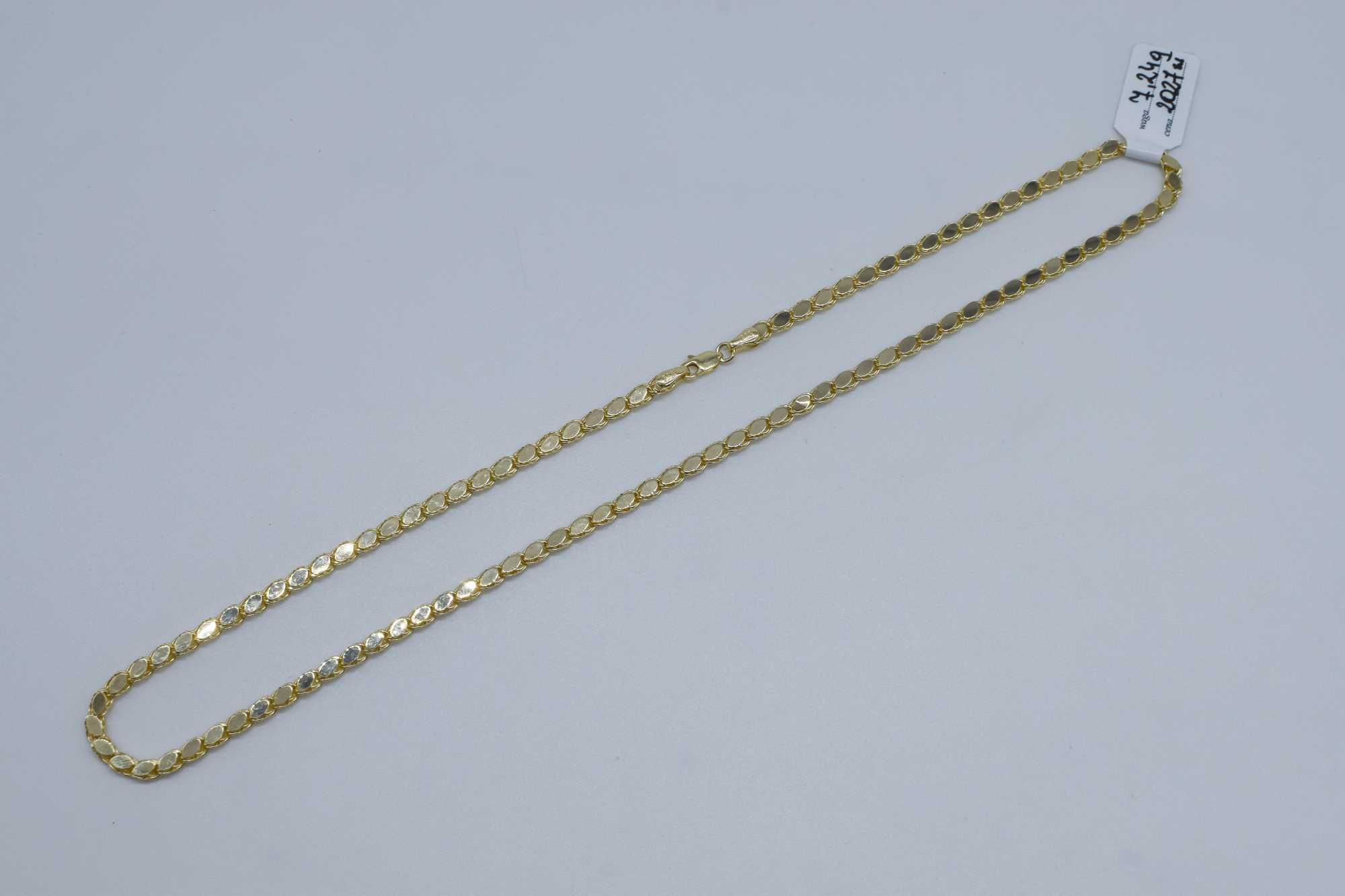 Złoty łańcuszek damski 585 7,24 gram 45cm Unikat