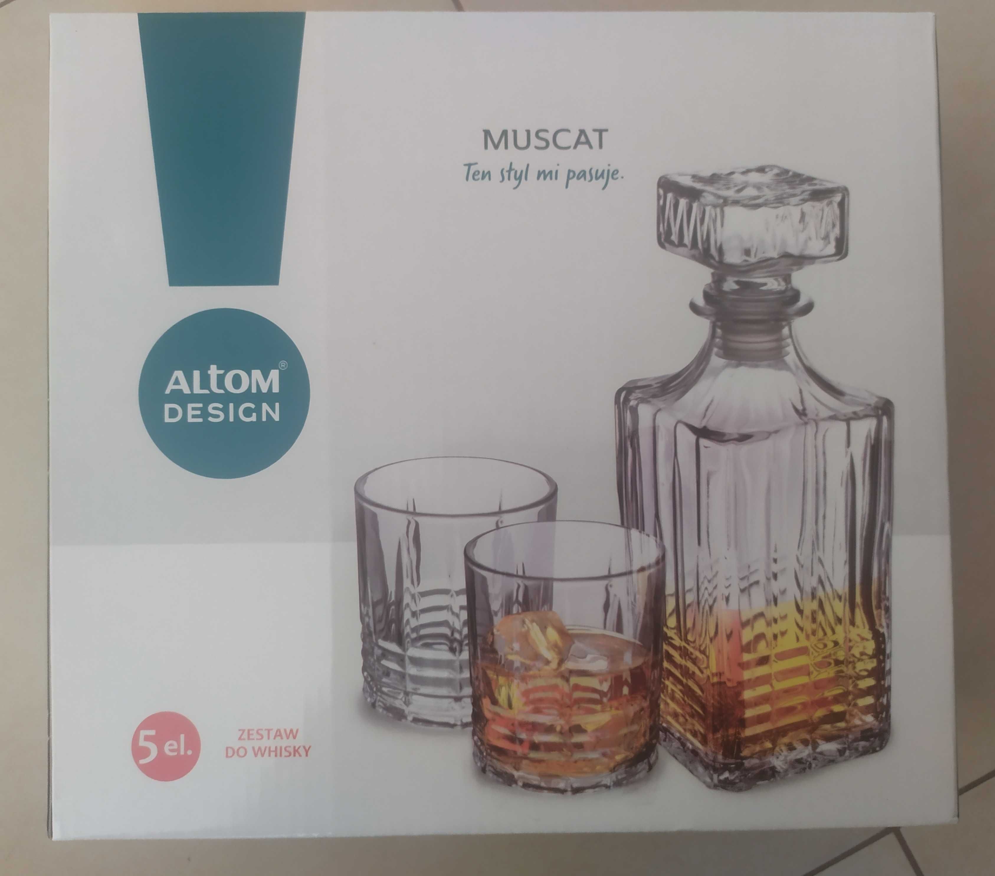 Zestaw do whisky Muscat nowy