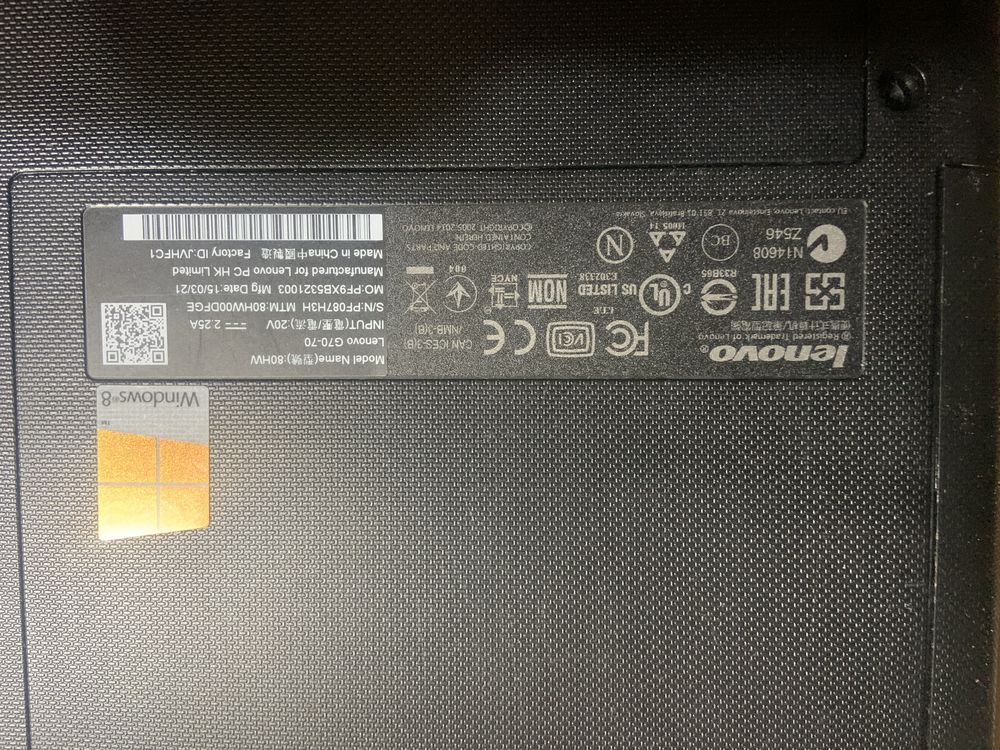 Laptop Lenovo G70-70 LCD-17.3” 12GB ram 1TB pamieci dysk.