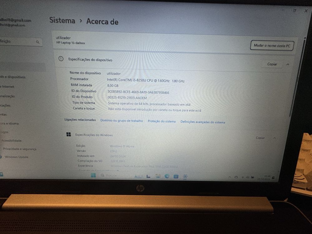 Portátil HP i5 (8Gen, NVidia, 1TB)