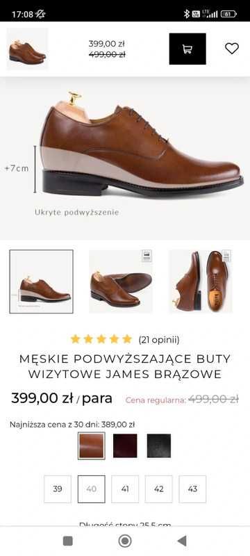 Skurzane męskie pantofle