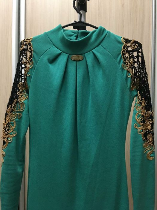 Плаття тепле, плаття осінь, зима, бірюза