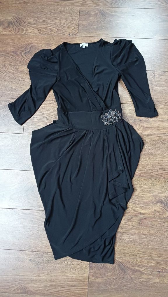 Czarna wieczorowa sukienka rozmiar 8