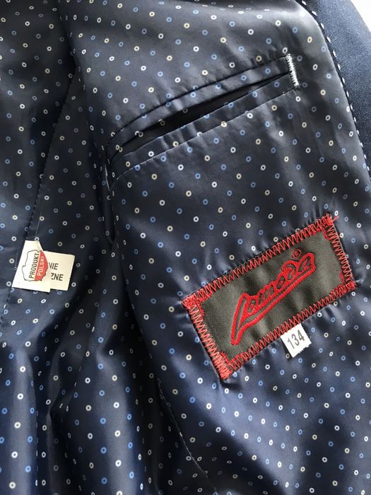 Garnitur 3 częściowy komunijny granatowy, do komunii