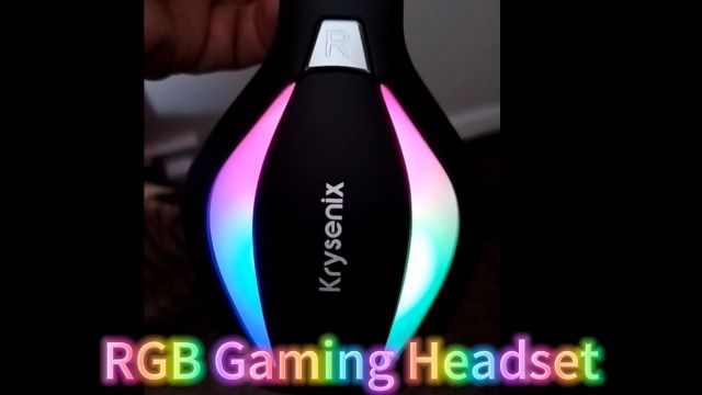 Krysenix PG1 RGB Słuchawki gamingowe do PS4/PC/Xbox, PS5 z mikrofonem