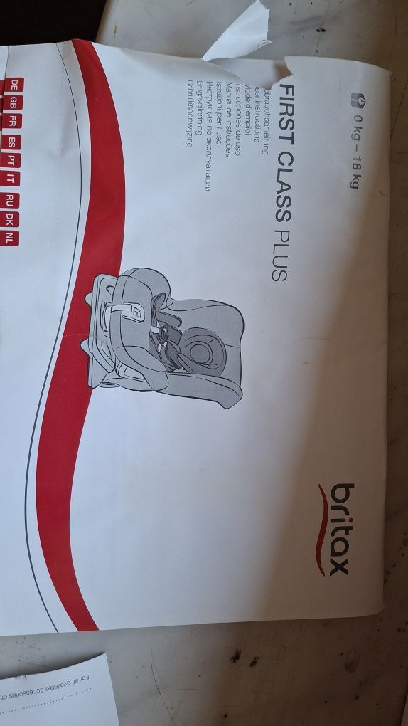 Fotelik samochodowy Britax 0-18 kg