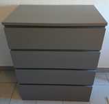 Cómoda IKEA de 4 Gavetas, modelo "MALM"