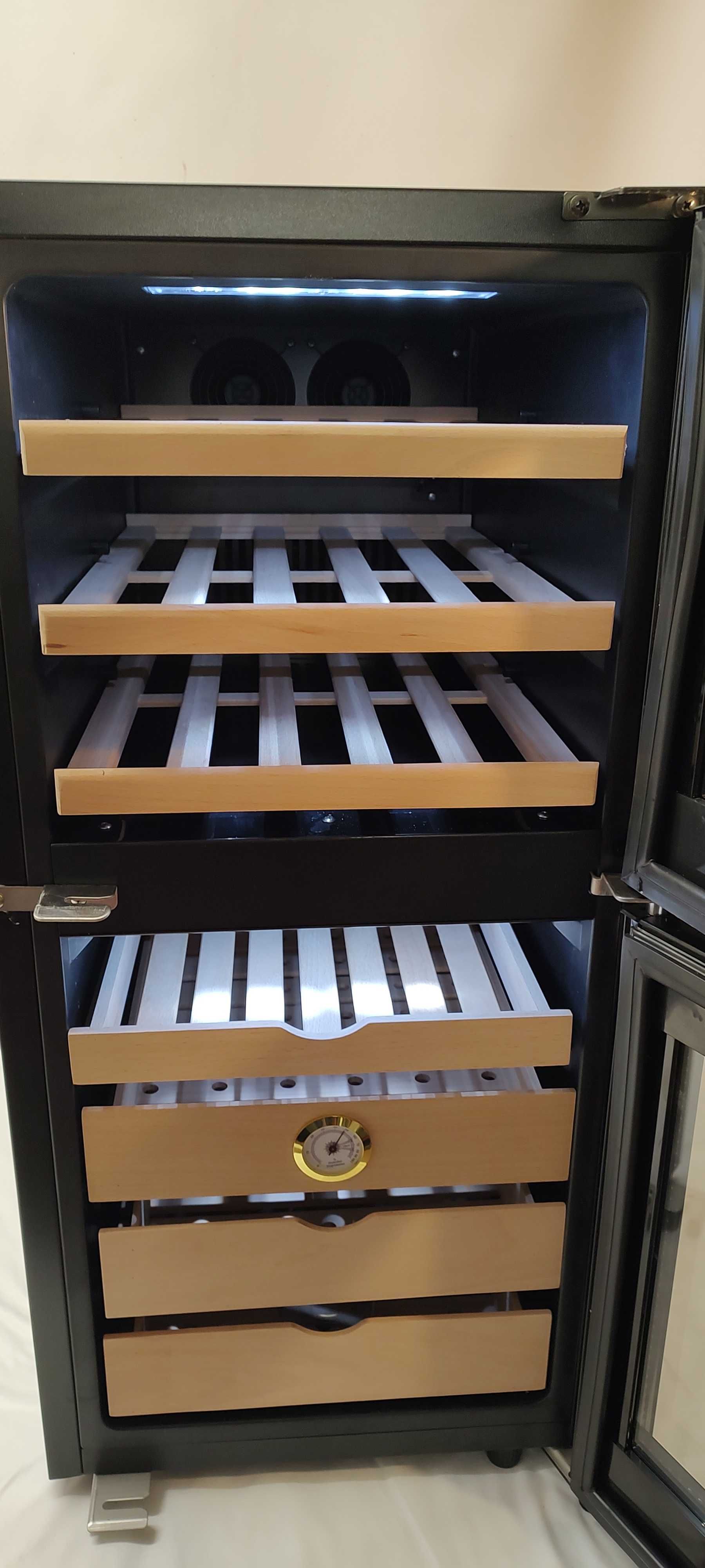 Humidor i Lodówka do wina, winiarka, 2w1 HIT! Klarstein G-793