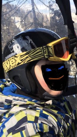 Kask narciarski junior  carrera gogle uvex gratisy