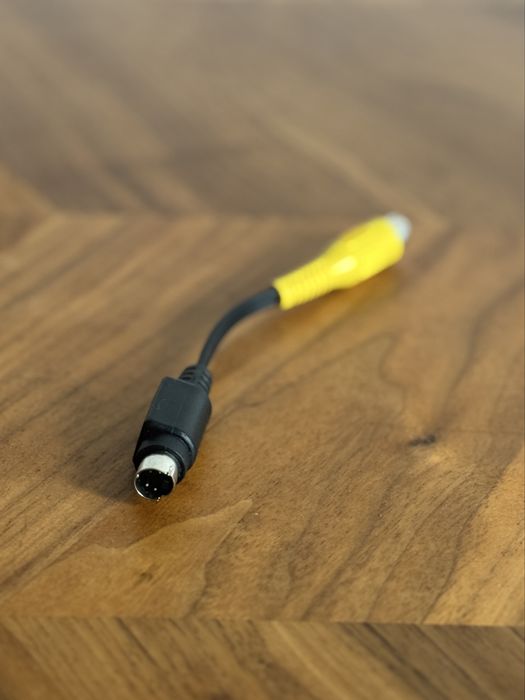 Przejściówka/adapter - RCA na 4-pinowy mini-DIN (S-Video), dł. 14 cm