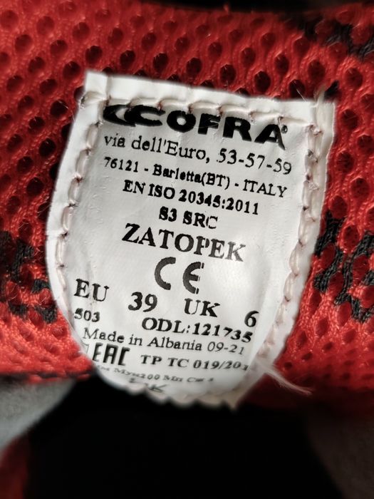 Buty robocze  Cofra ZATOPEK S3 SRC