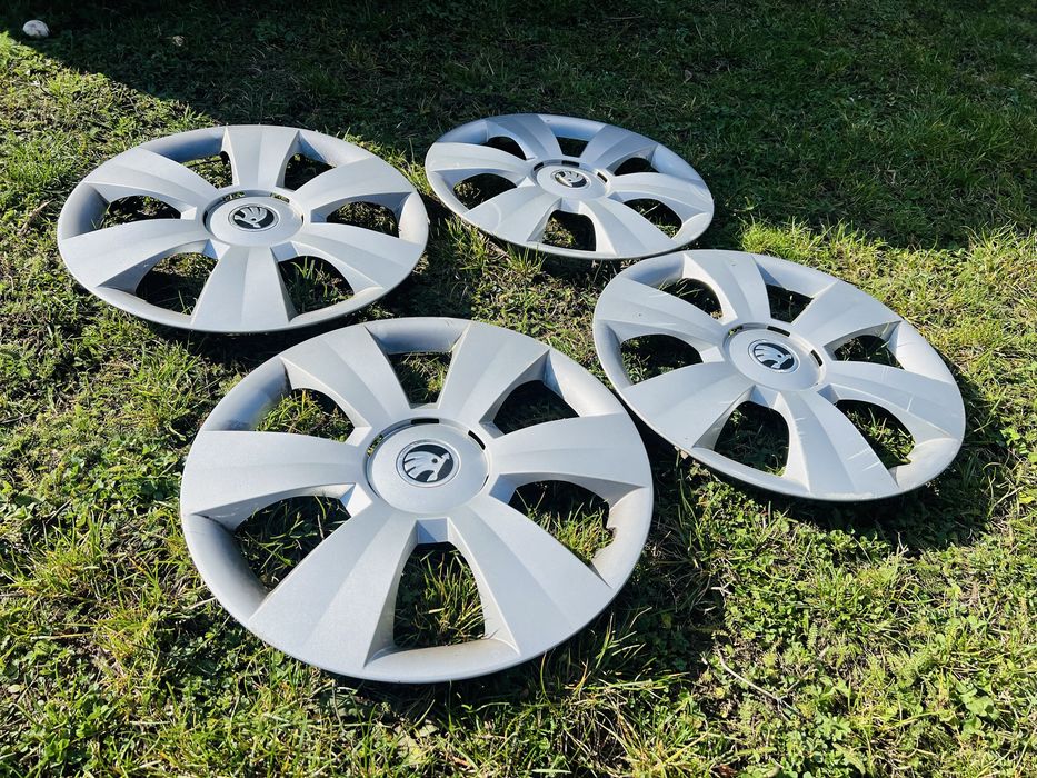 Колпаки колесные skoda rapid, fabia r 15 оригинал