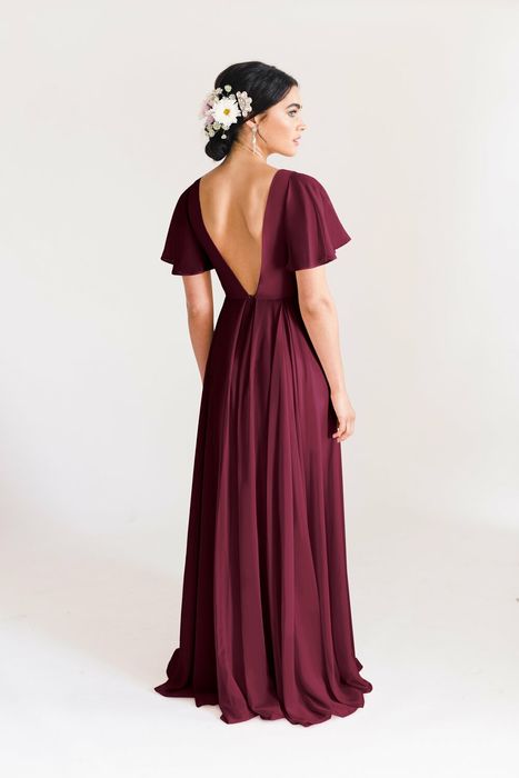 Nowa suknia sukienka TH&TH bridesmaid XLdla druhny, świadkowej bordowa