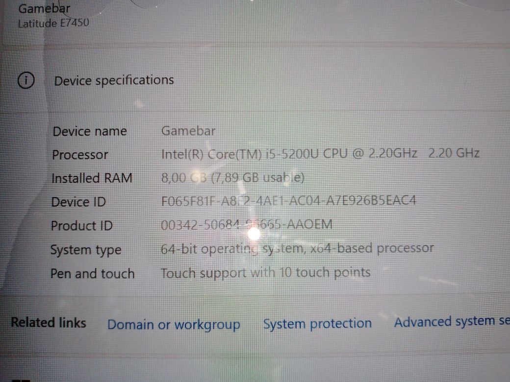 Dell Latitude E7450, сильный игровой ноутбук для средних и тяжёлых игр