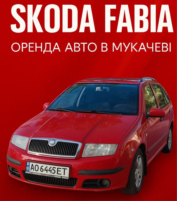 Оренда авто Мукачево | Від 500 грн/доба | Прокат авто подобово Skoda