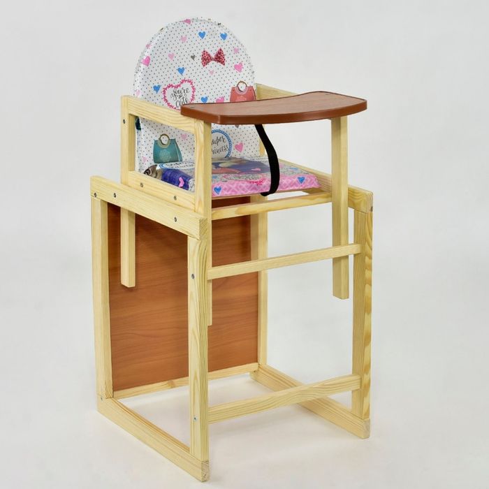 Стульчик для кормления деревянный трансформер стул детский парта Сова