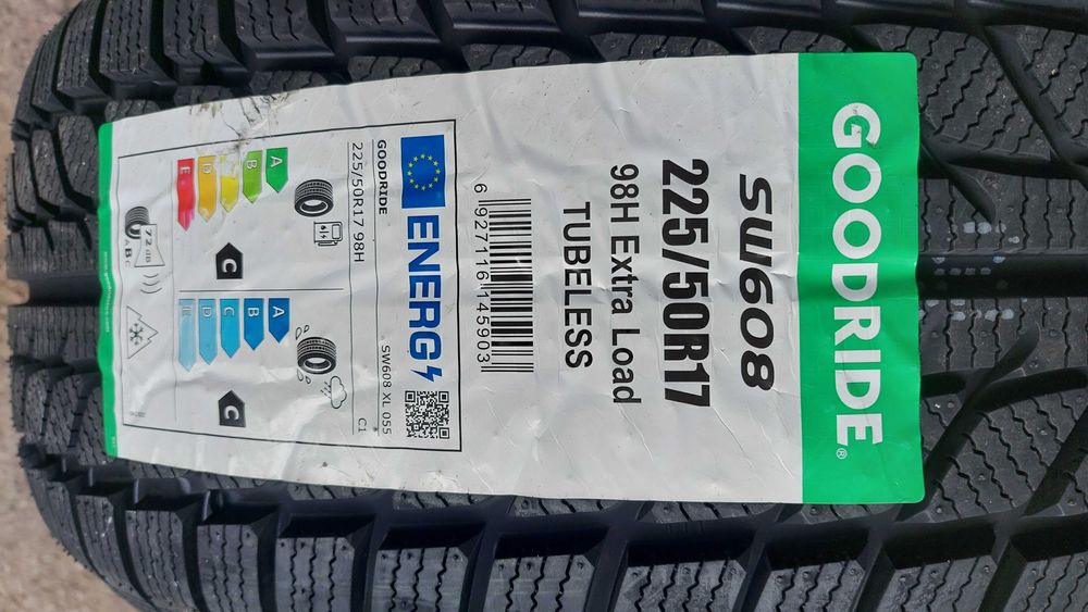 Opony zimowe 4x 225/50r17 98H Goodride SW608 NOWE 2025r