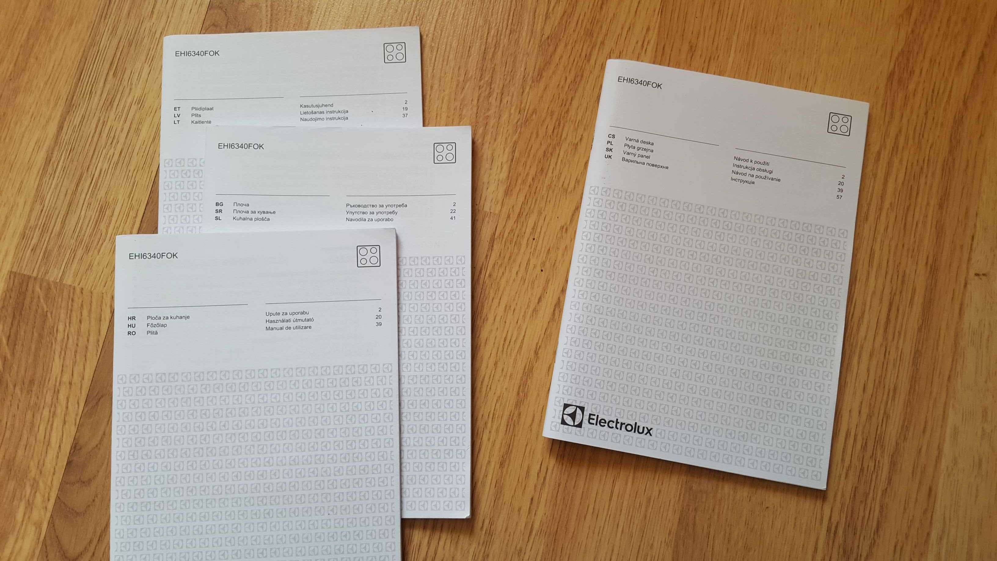 Oryginalna instrukcja obsługi płyty grzejnej Electrolux