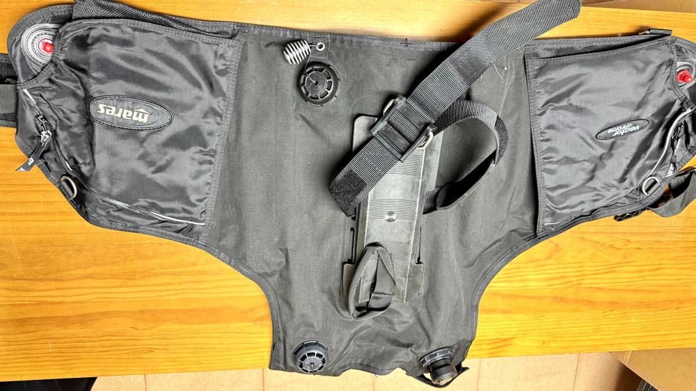 Equipamento completo de mergulho