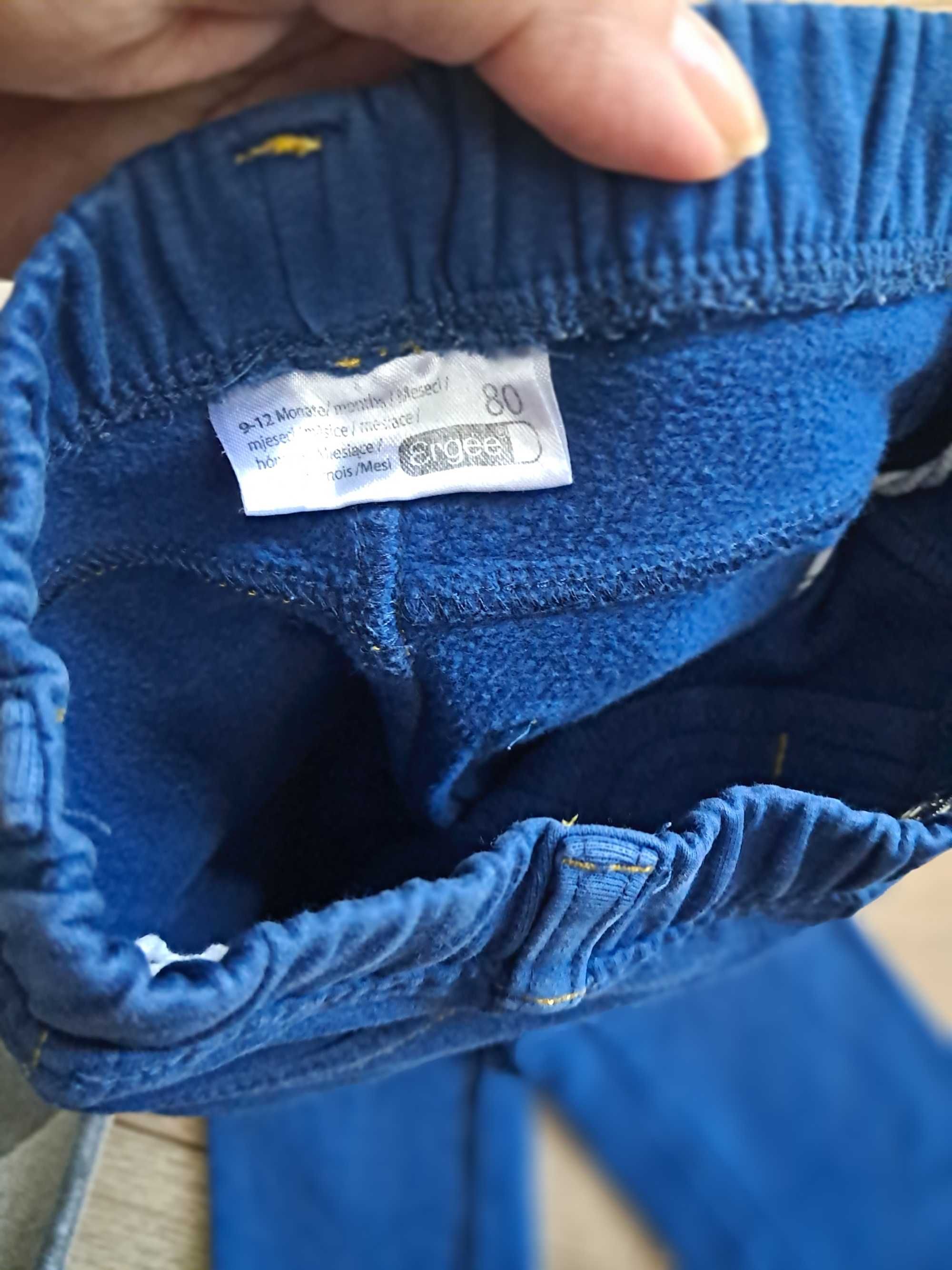 Spodnie niemowlęce na polarku - r.80