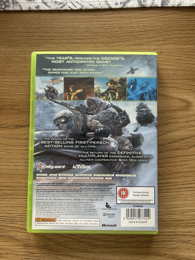 Call of duty Modern warfare 2 xbox