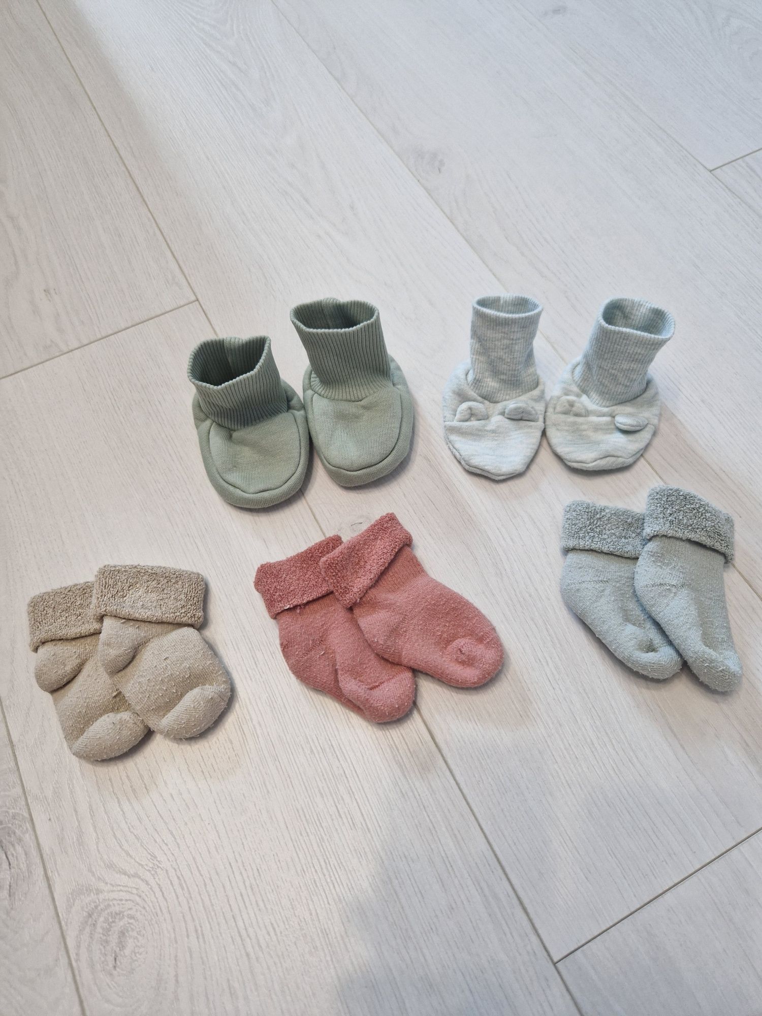 Пінетки і махрові носочки для немовлят