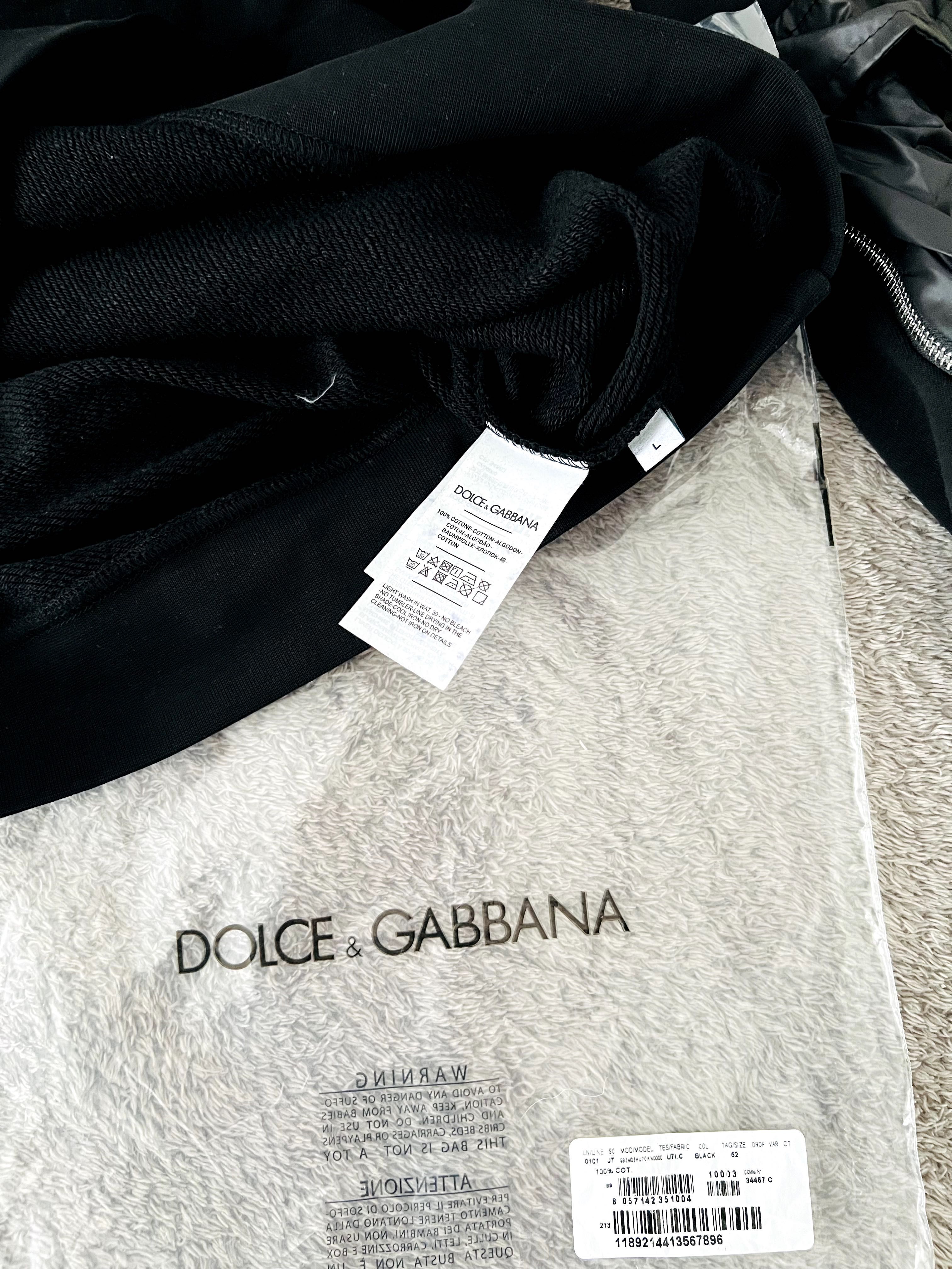 Nowa Bluza Dolce & Gabbana DG Black Pocket