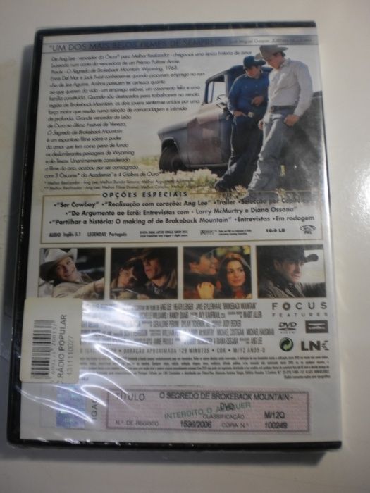 Filme DVD "O Segredo de Brokeback Mountain" Original