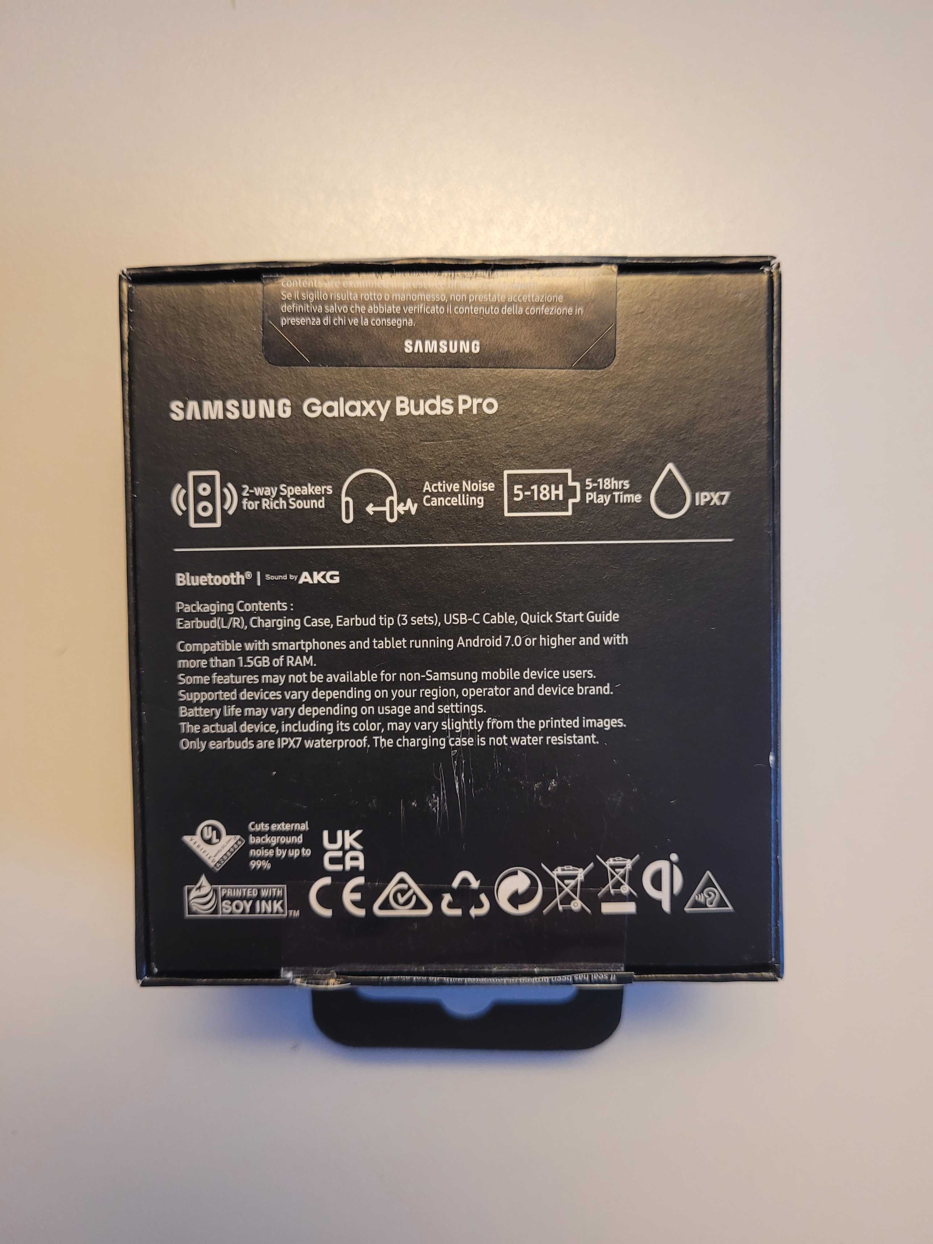 Słuchawki bezprzewodowe douszne Samsung Galaxy Buds Pro