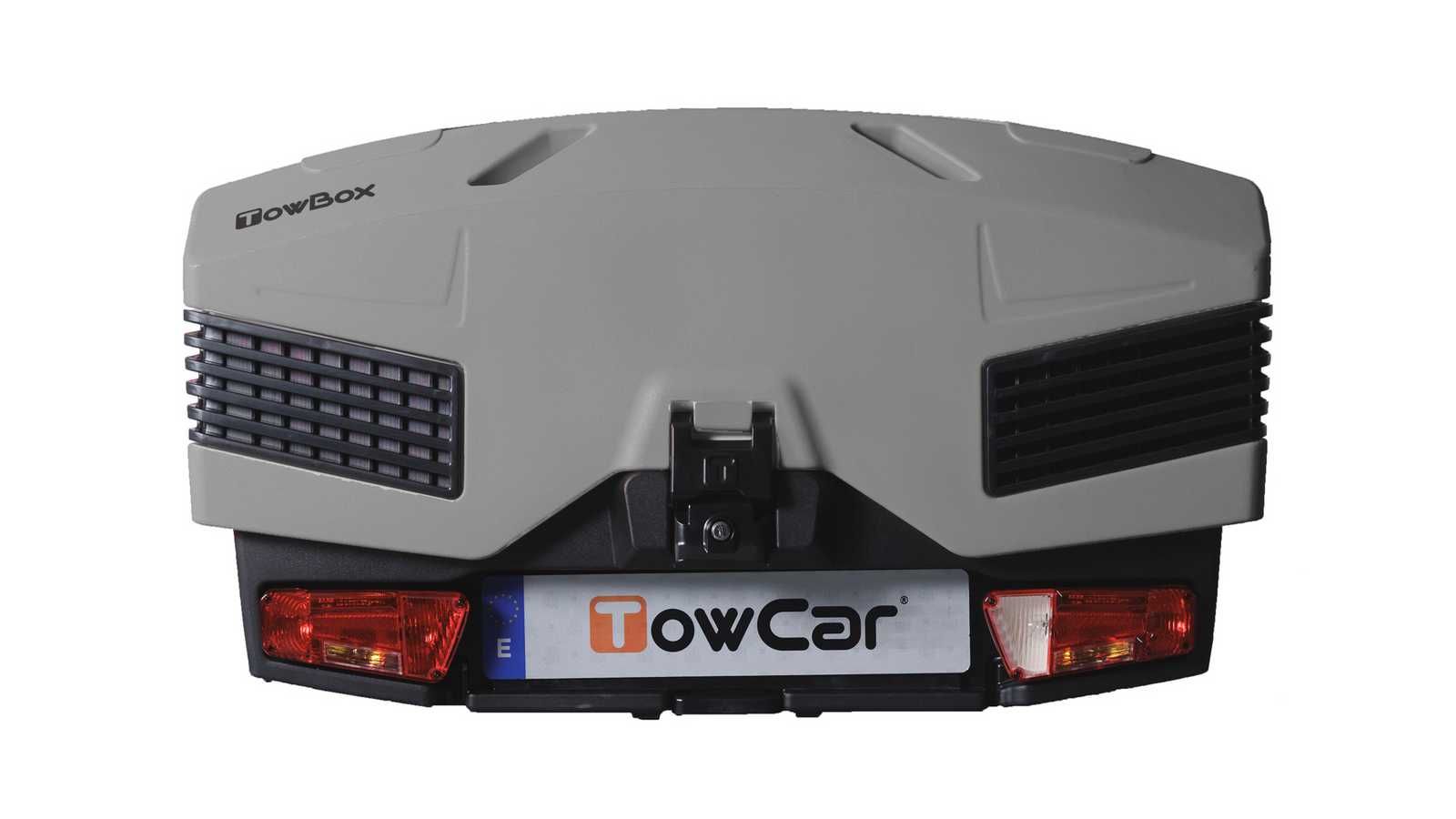 Bagażnik Boks na tył samochodu Kufer Box bagażowy platforma Towbox EVO