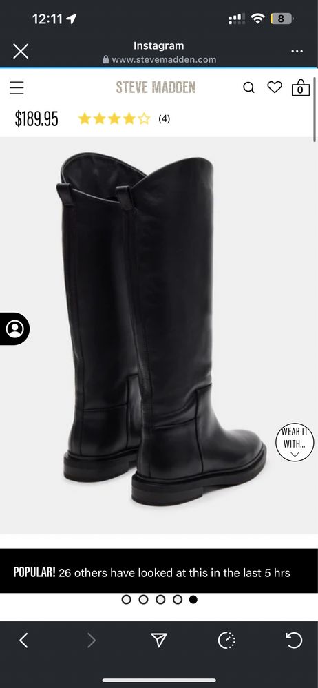 Чоботи Steve Madden