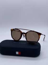 Okulary przeciwsłoneczne oprawki Tommy Hilfiger TH1475/C Brązowe nerdy