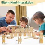 Drewniane klocki edyfico Montessori klocki dla dzieci 44 elementy