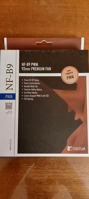 Кулер Noctua NF-B9 PWM, 92 мм, 1600 об/мин. с регулировкой