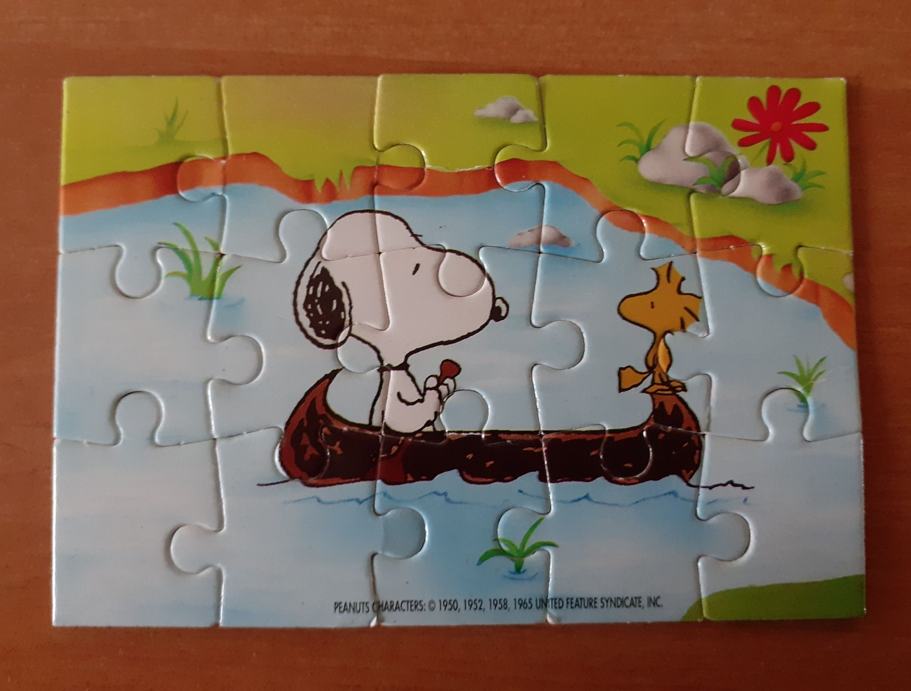 Układanka Puzzle Snoopy Fistaszki Peanuts z PRL