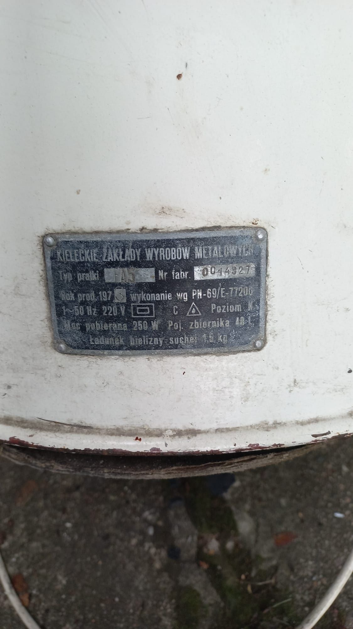 Pralka wirnikowa Frania