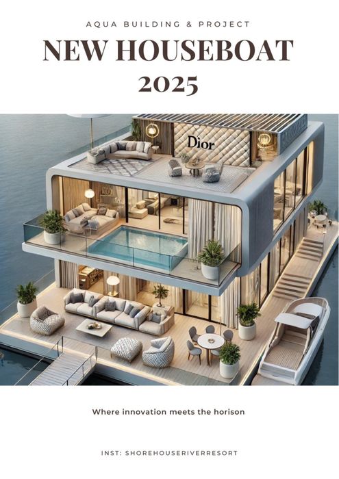 Розкішний будинок на воді та преміум причали